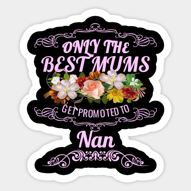 Only The Best Mums Get Promoted To Nan Gift Sticker by HT_Merchant